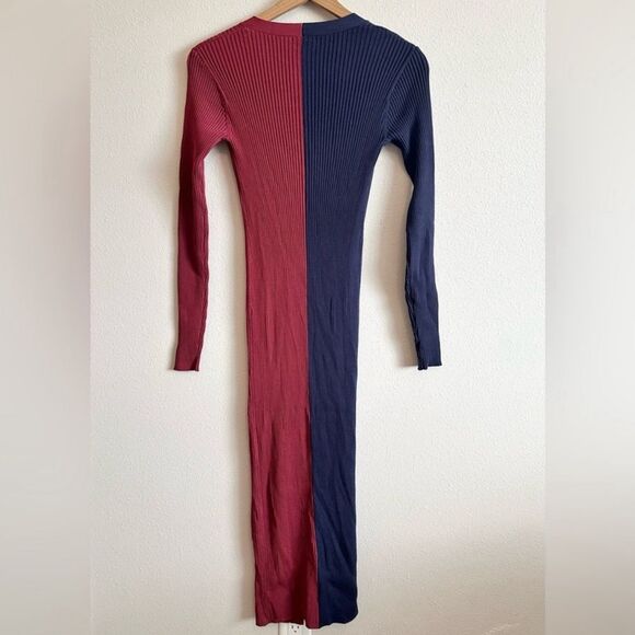 STAUD Shoko Colorblock Sweater Dress Size XS - Picture 10 of 16